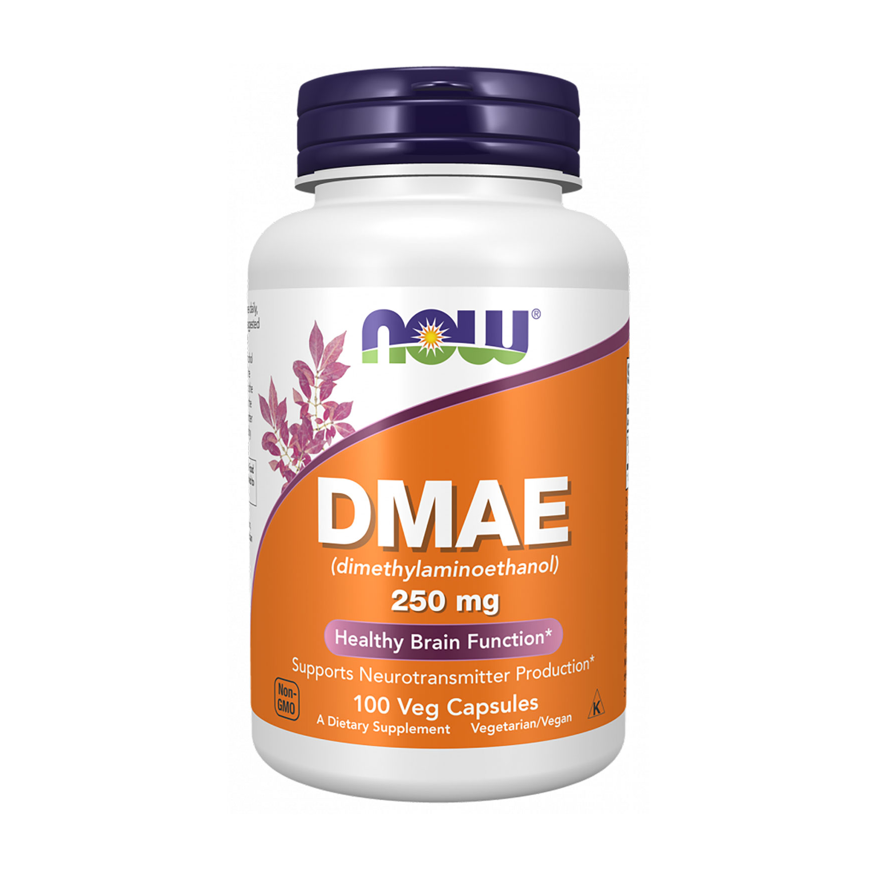 Диметиламіноетанол NOW Foods DMAE 250 мг, 100 капсул